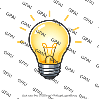 Glowing light bulb