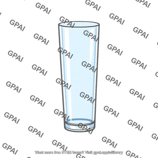 Glass tall thin