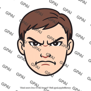 Human face aggressive