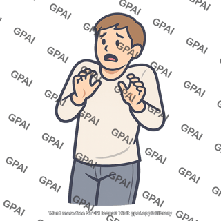 Anxious man