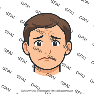 Stressed human face