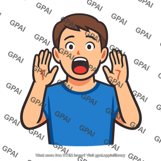 Person screaming