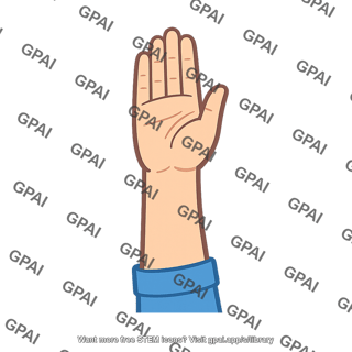 Raised hand