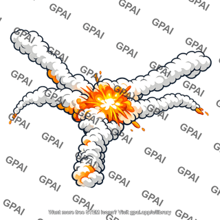 Stylized explosion