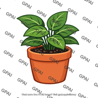 Houseplant potted