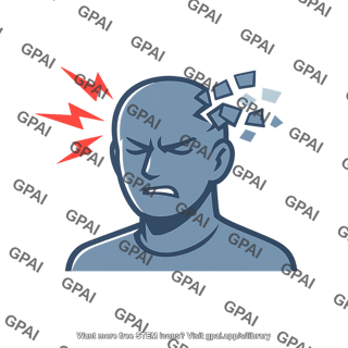 Mental stress illustration