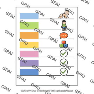 Developmental landmark chart