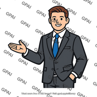 Businessman gesturing