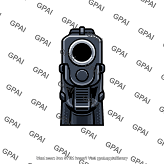 Handgun front view