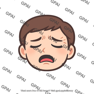 Sleeping face distressed