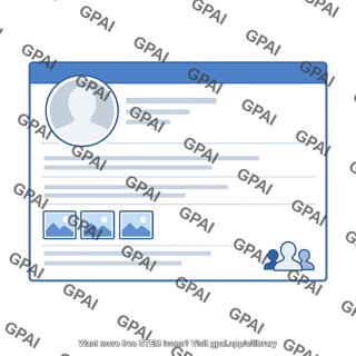 Social media profile mockup