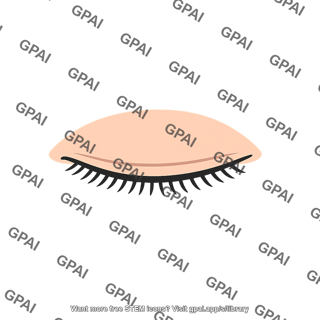 Human eye closed