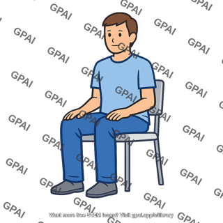 Participant seated
