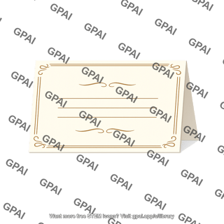 Formal invitation card