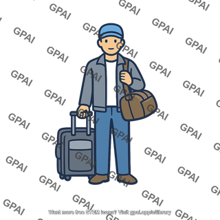Traveler with luggage