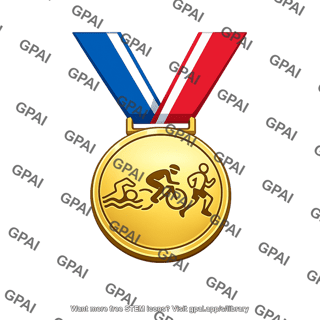 Triathlon medal