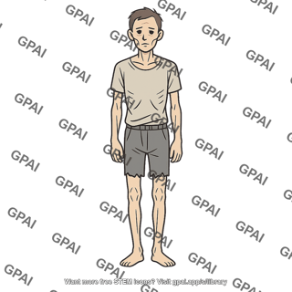 Malnourished person