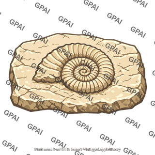 Ammonite fossil