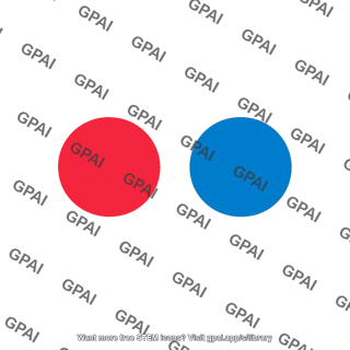 Array two colored circles