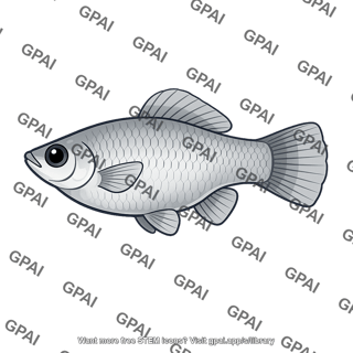 Atlantic molly female large