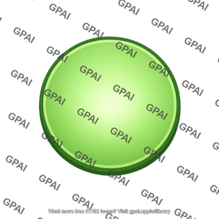Green circular button