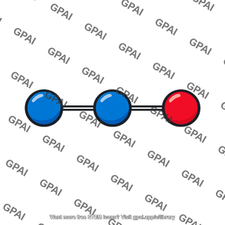 Nitrous oxide molecule