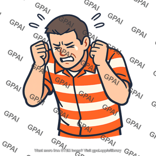 Distressed man