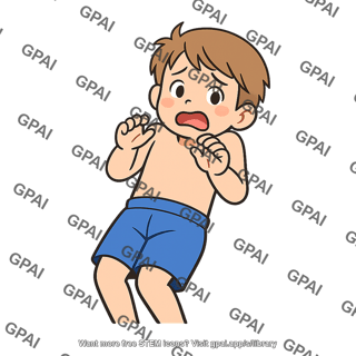 Frightened child