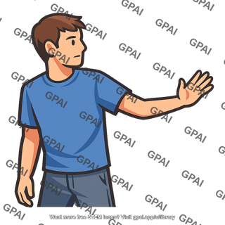 Man gesturing stop
