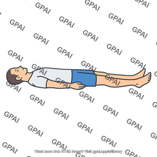 Human body lying