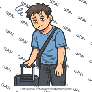 Jet lagged person
