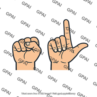 American sign language two hands