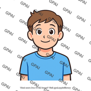 Young man cartoon