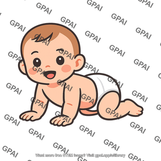 Baby crawling