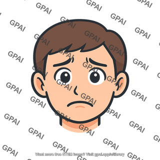 Human face anxious