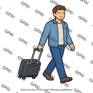 Man with suitcase