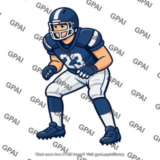 High school football player