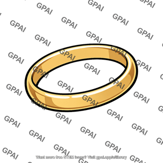 Single gold wedding band