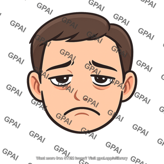 Depressed face