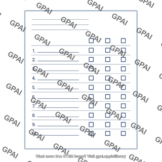 Self report inventory form