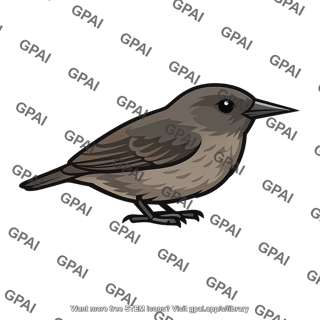 Darwins finch pointed beak