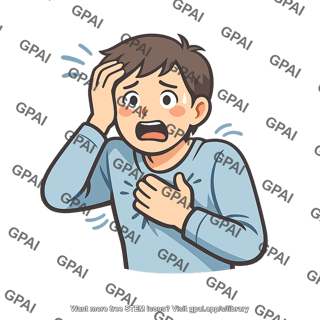 Panic attack person